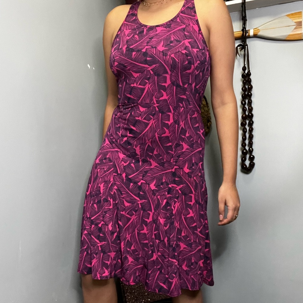 Banana Republic Dress, Mid-Length, Casual Dress, Tropical Print